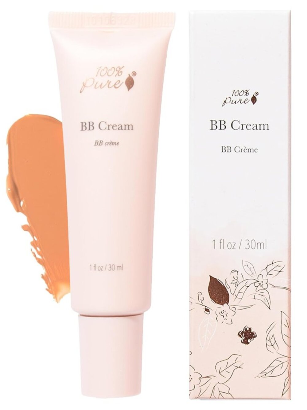 All-In-One Primer Concealer & Foundation Makeup 100% PURE BB Cream Shade 10